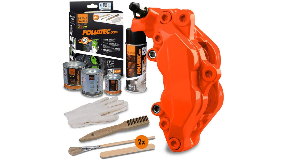 FOLIATEC+Kit+de+peinture+d%27%C3%A9trier+de+frein+couleur+orange+n%C3%A9on